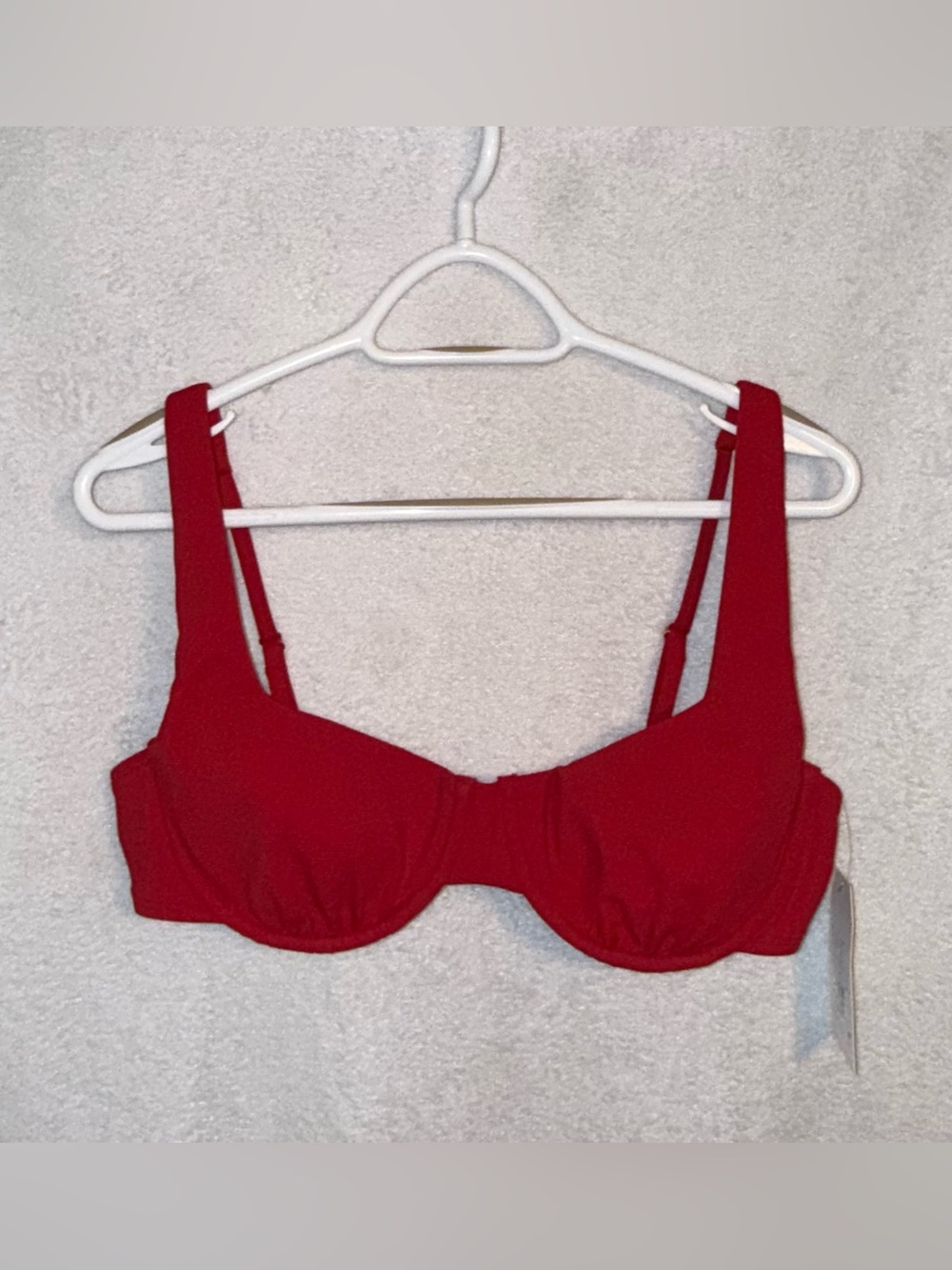 NWT Time and Tru red size xl bikini top